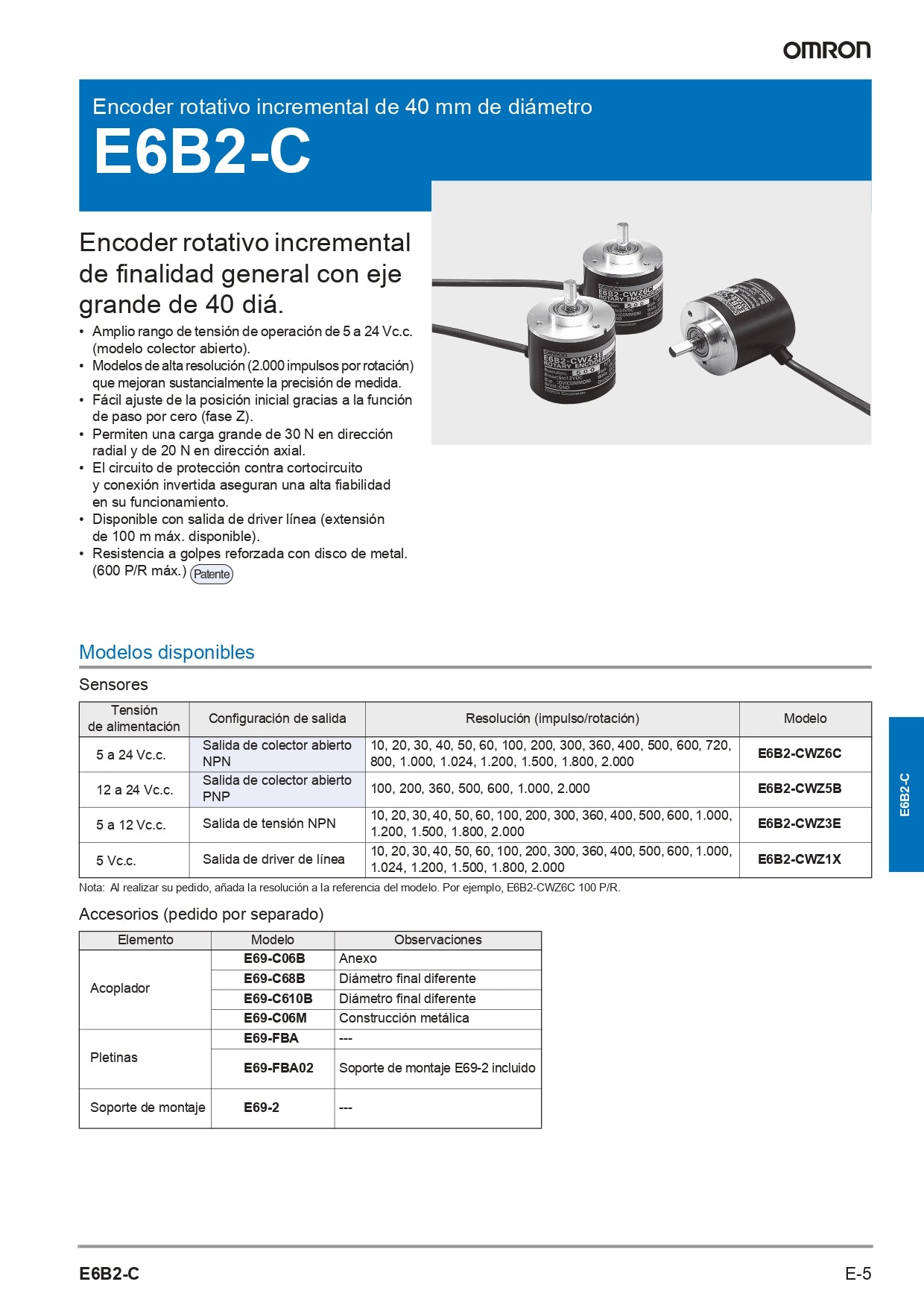 Encoder Omron E6B2-CWZ1X