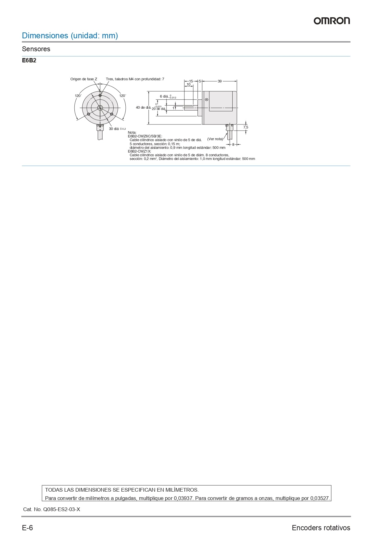 Encoder Omron E6B2-CWZ1X